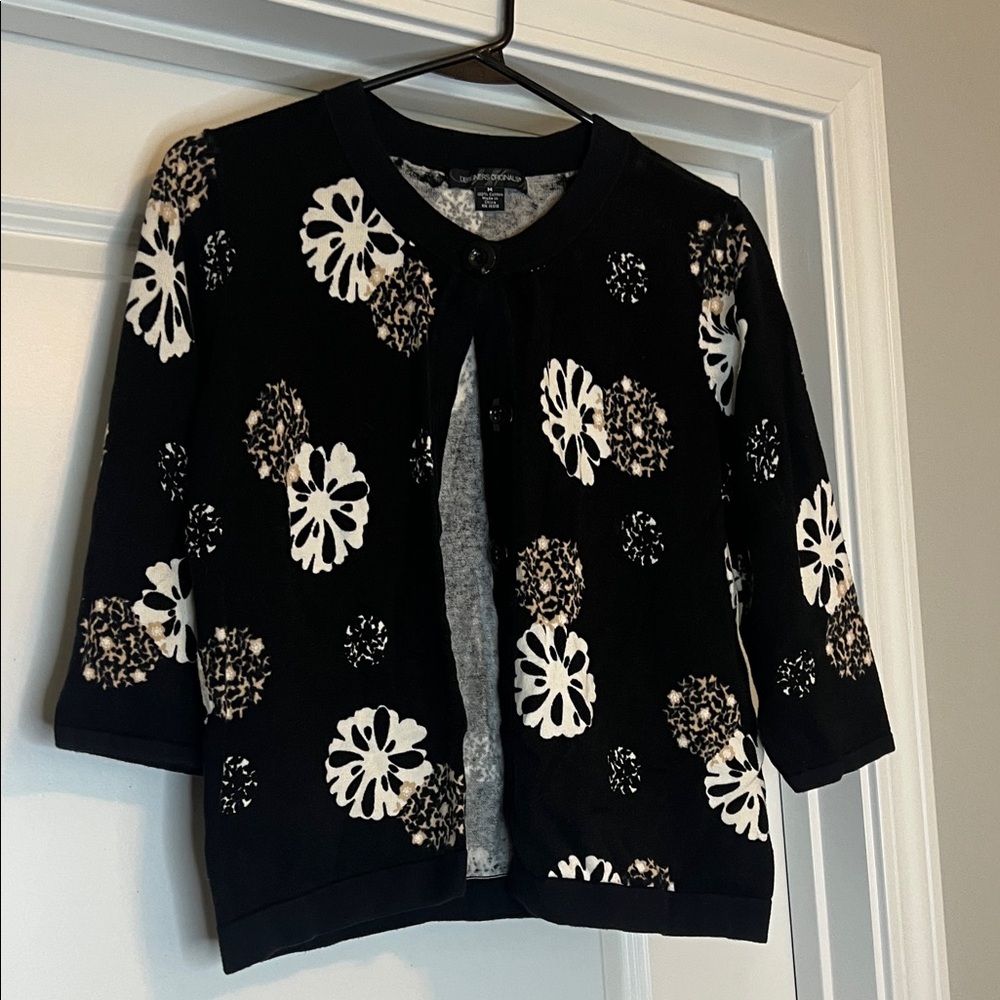Designers Originals Black and White Cardigan